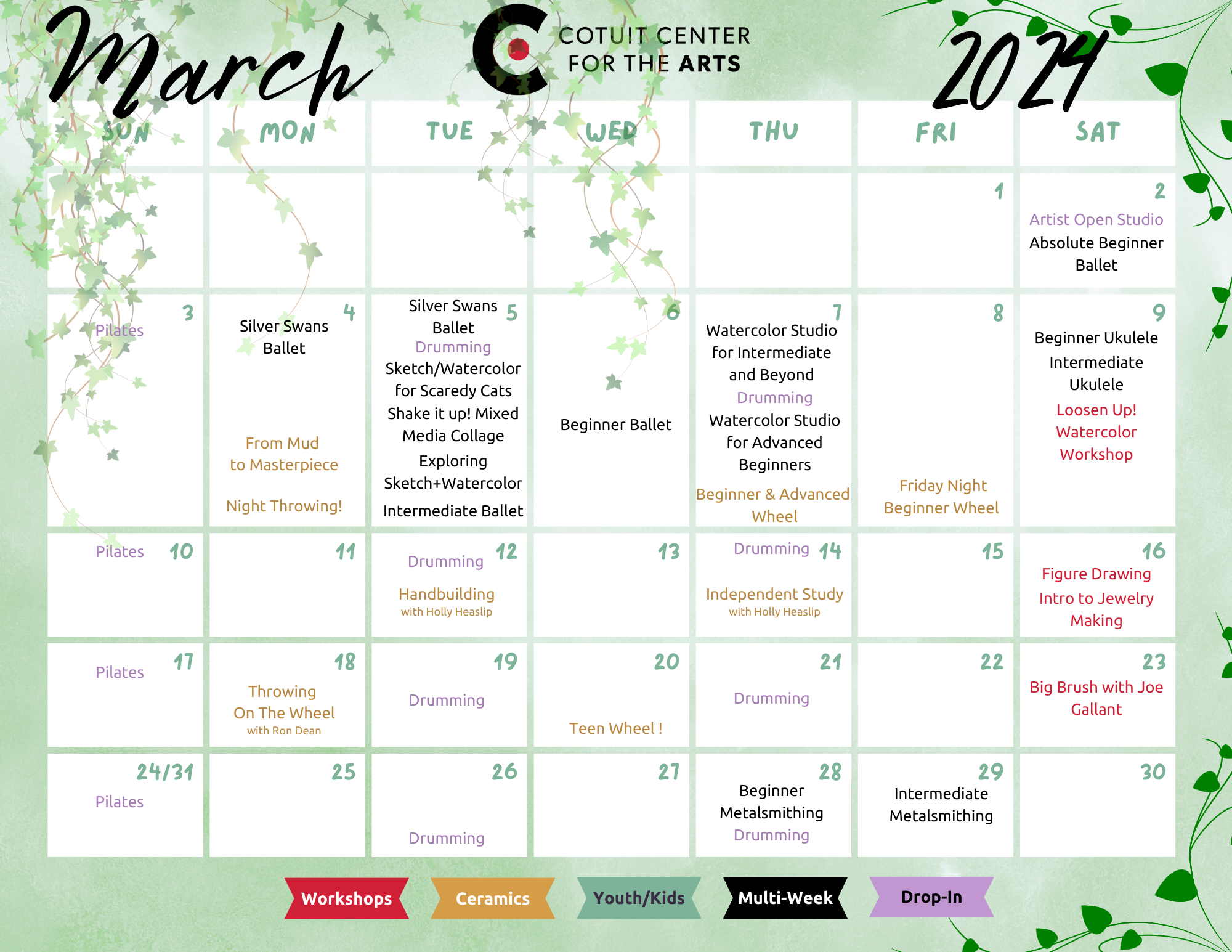 The Blogilates March 2024 Workout Calendar!!